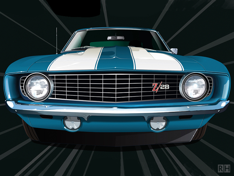 Auto-illustratie Chevrolet Camaro Z28